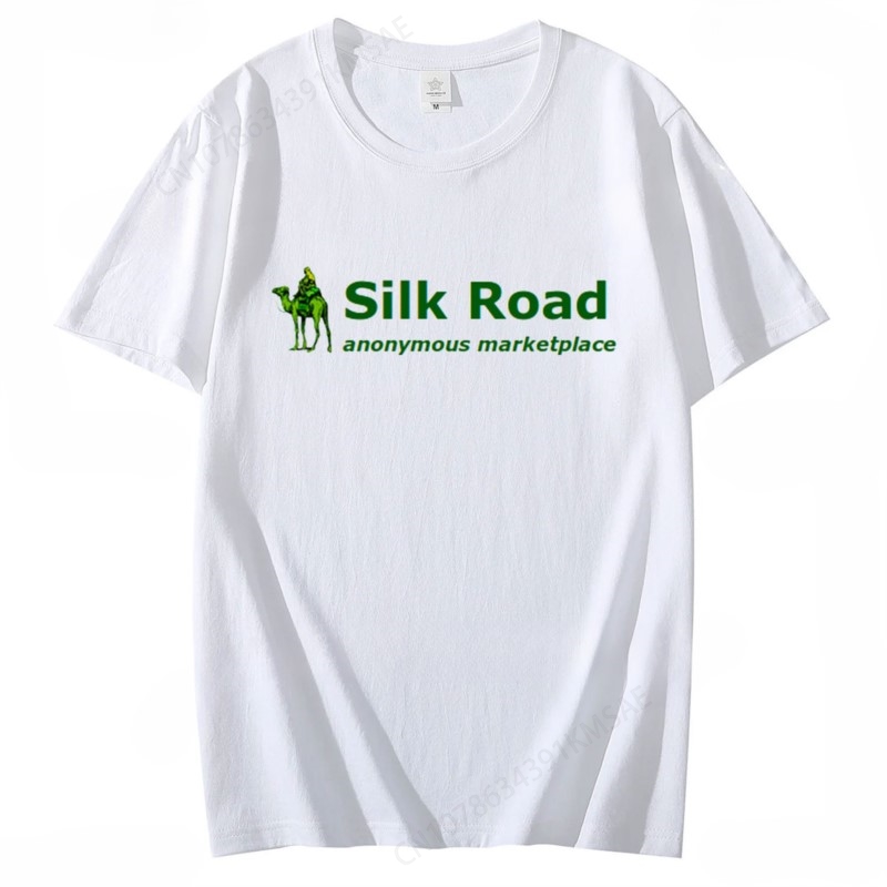 T-shirts d'été The Silk Road Movie pour hommes et femmes, vêtements tendance avec logo Silk Road, Deep Dark Web, Darknet, marché anonyme.