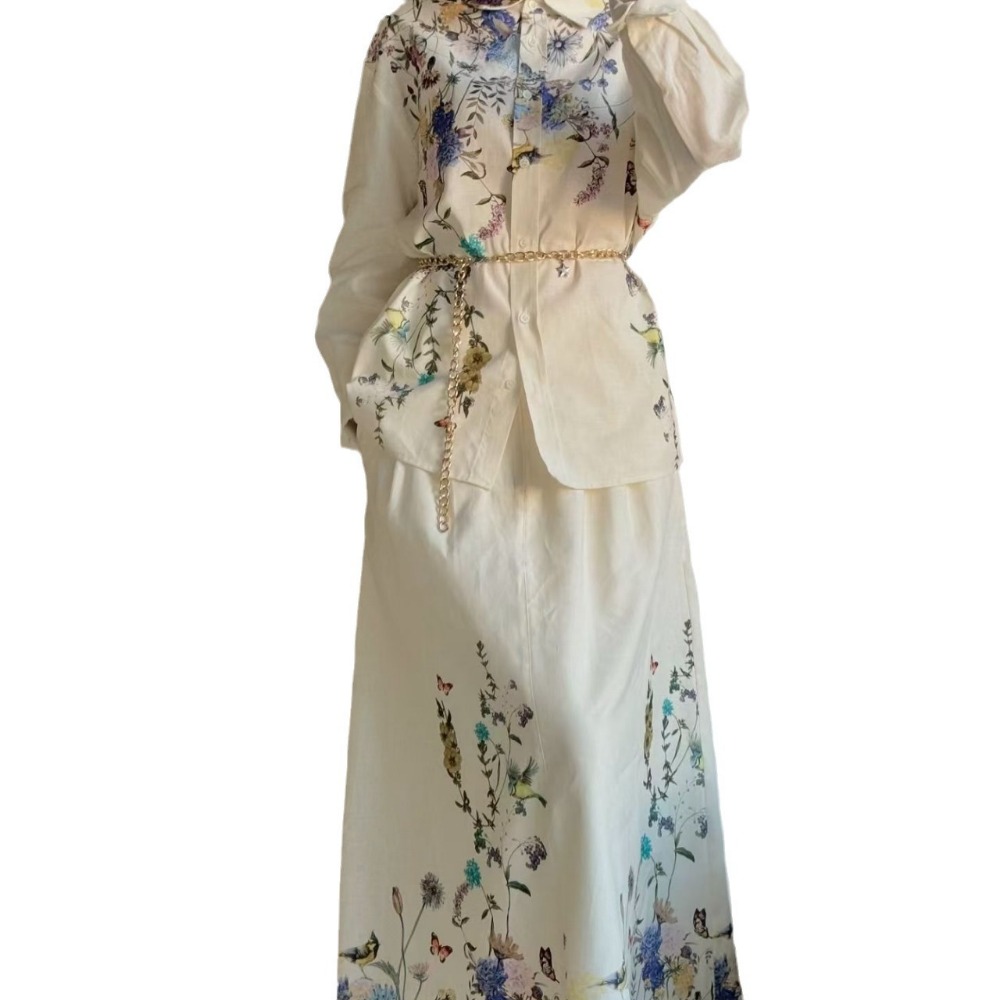 Ensemble deux pièces pour femmes musulmanes, robe à lacets, jupe en Y trempée, Abaya arabe, Kaftan islamique, Turquie Jalabiya Abayas, Ramadan, Dubaï, décontracté