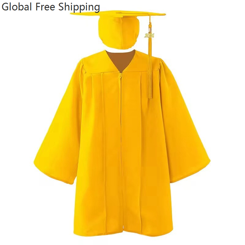 Ensemble de tenue de remise de diplôme pour enfants, Robe de remise de diplôme d'école primaire, Robe académique de fête de remise de diplôme pour garçons et filles de la maternelle