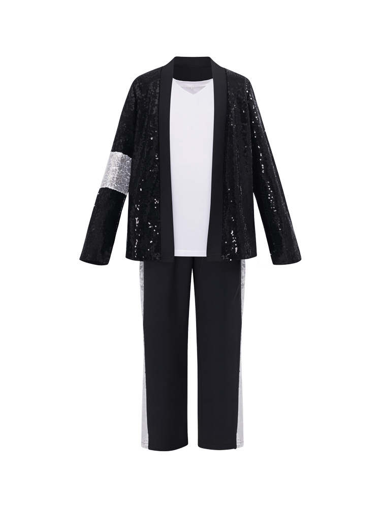 Costume de Michael Jackson pour cosplay, danse, fête, vêtements de scène hip-hop pour adultes