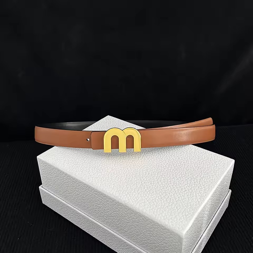 Ceintures fines de 2.5cm pour femmes et filles, à la mode, en cuir de vache, à boucle métallique, pour robe de loisirs, en jean, nouvelle collection