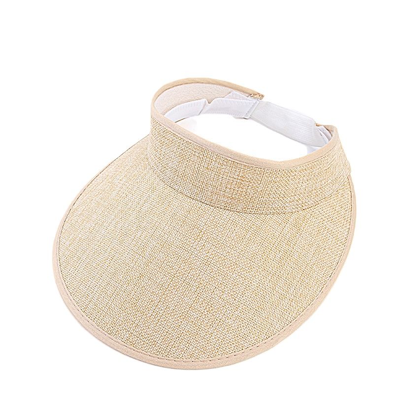 Pare-soleil pour femmes, chapeaux de mode en Faux lin pour femmes, visière de sport pour femmes