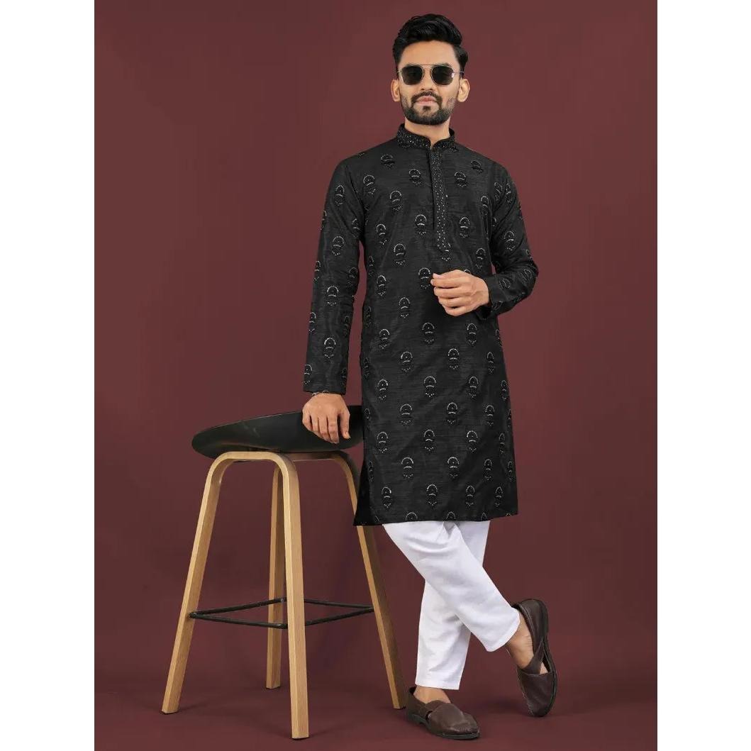 Hommes Kurtta Abaya Thobe arabe palangre musulman Henley caftan à bandes plaine robe chemises hommes musulman caftan 2026 style national
