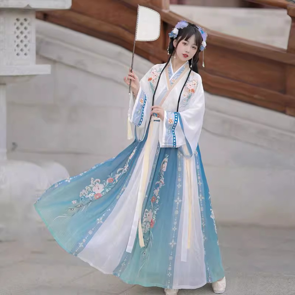 Hanfu – robe traditionnelle chinoise, Costumes de Cosplay, Style ethnique, vêtements de scène à la mode pour femmes, robe de fée de fête