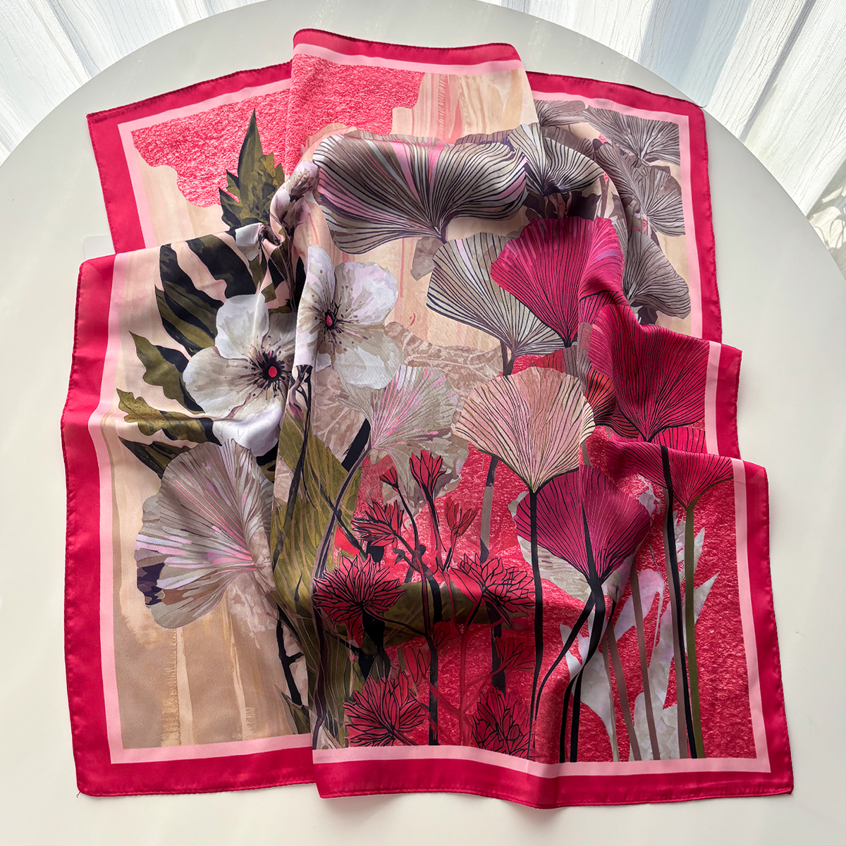 Foulard carré de luxe pour femmes, élégant, imprimé, Hijab, châle, couleur unie, tache douce, Imitation soie
