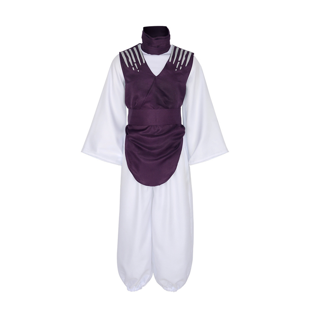Costume de cosplay Choso de l'anime Jujutsu avec gilet, cache-cou, ceinture, pantalon élastique blanc, tenue kimono Choso pour Halloween et Comic Con