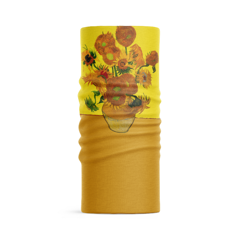 Peinture à l'huile imprimée en 3D Van Gogh, écharpe de cou pour femmes, foulard de visage doux, Bandana tournesol nuit étoilée, Hijab, nouvelle mode