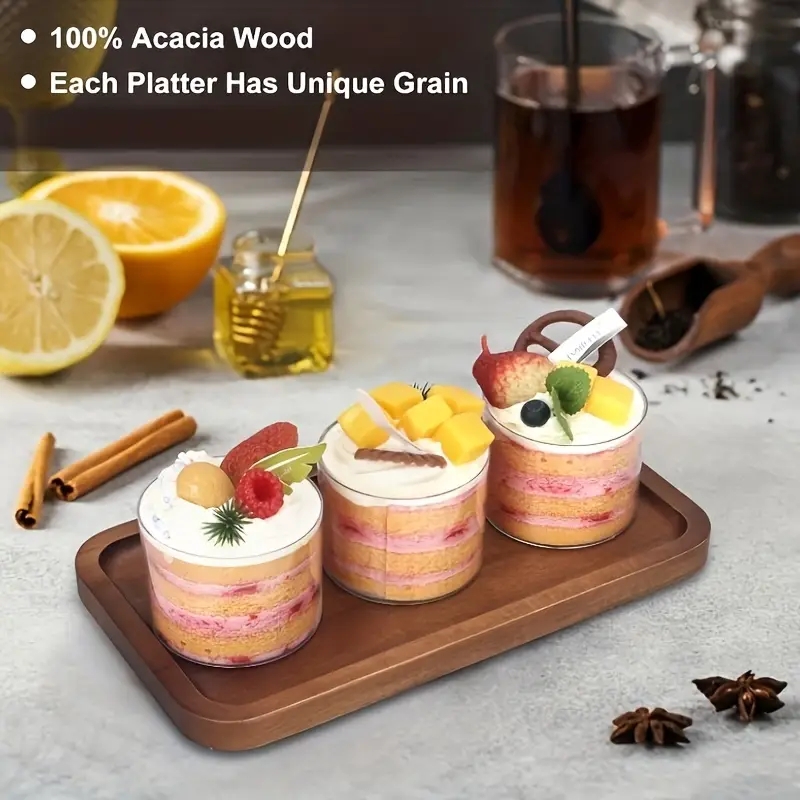 Plateau à fruits en bois massif, vente en gros d'usine, plateau en bois multi-tailles, plateau à fruits de haute qualité, assiette à collations
