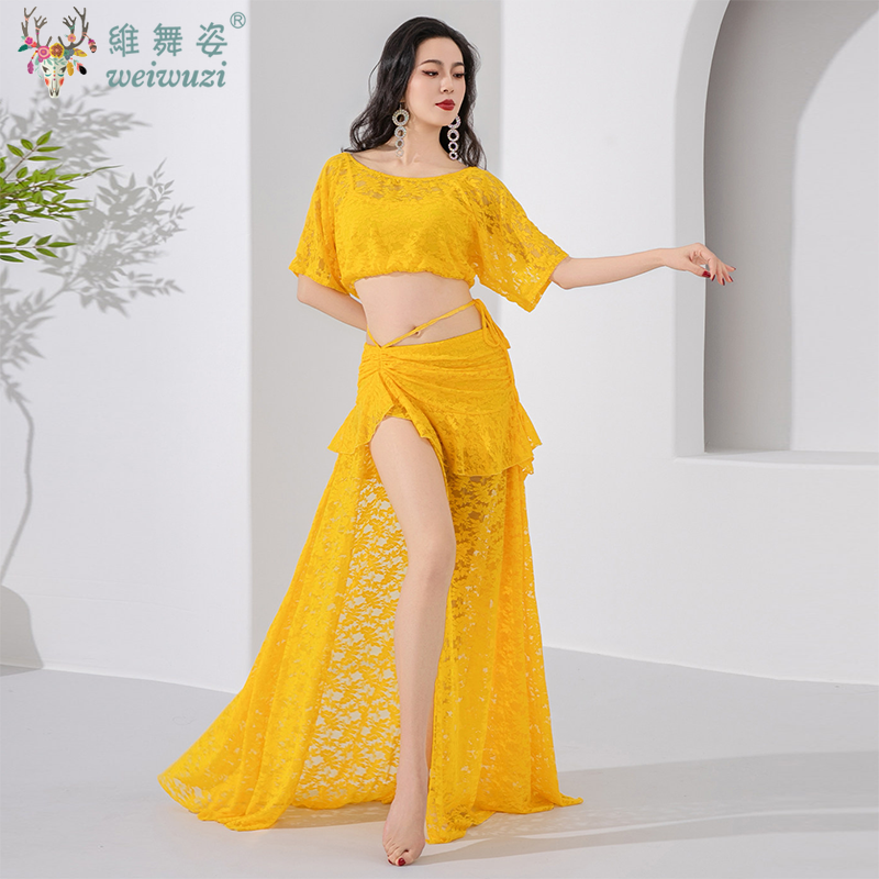 Tenue d'entraînement pour danseuses orientales, confortable et respirante, ensemble sexy en dentelle, costume de danse orientale pour femmes adultes, vêtements de performance