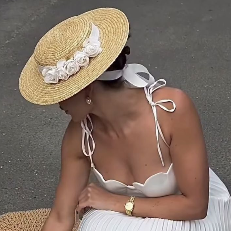 Chapeaux de plage pour hommes et femmes, visières de protection solaire pour l'extérieur, chapeaux de soleil, chapeau de paille Jazz