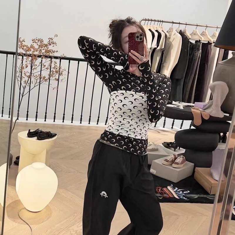 Débardeur court sexy imprimé lune tendance pour femme, style coréen Y2K streetwear décontracté, sans bretelles, coupe ajustée, élastique, camisole d'été