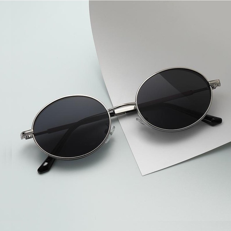 Lunettes de soleil ovales Steampunk pour femmes, lunettes de soleil rétro pour hommes et femmes, créateur de marque, monture en métal