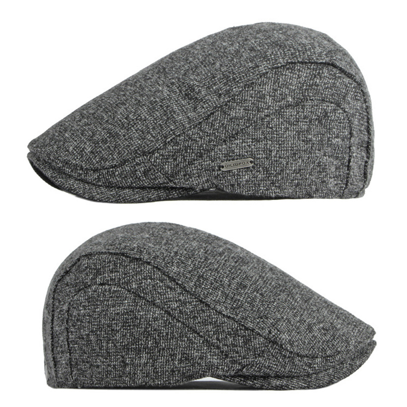 Automne hiver chevrons bec de canard chapeau plat béret chapeau hommes femmes rétro gavroche lierre casquette peintre Gatsby conduite Cabbie casquette