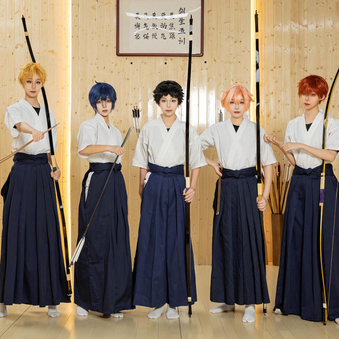 Uniforme Kimono Kendo japonais pour hommes, Costume de Cosplay, costume de Cosplay Anime Kendo du lycée