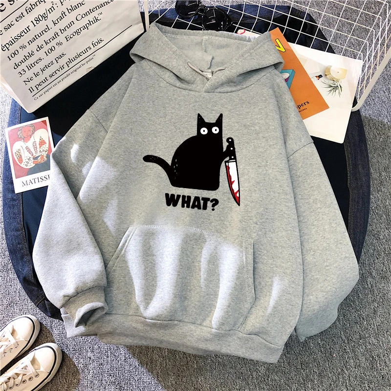 Sweat à capuche imprimé chat mignon pour femme, pull à manches longues, confortable et décontracté, pour la maison et l'extérieur, offre spéciale, 2025, automne
