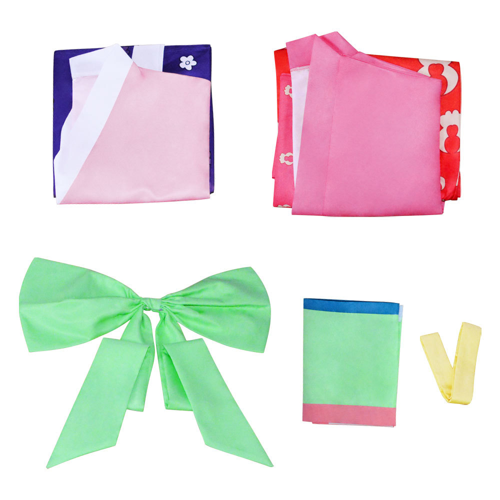 Costume de Cosplay Anime One Kozuki Hiyori pour Femme, Kimono d'Halloween, Uniforme de Carnaval, Imprimé Rose Trempé, Ceinture à Nministériels d