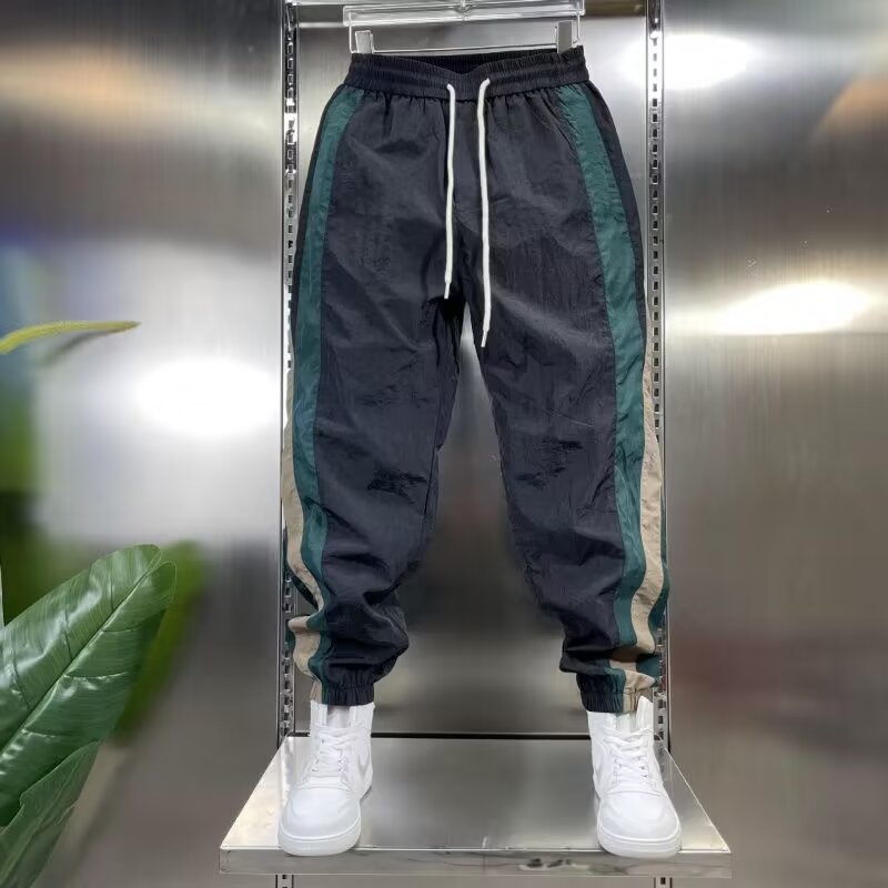 Pantalon de survêtement droit pour homme, mode Harajuku, vêtements d'été, jogging, jogging, grande taille