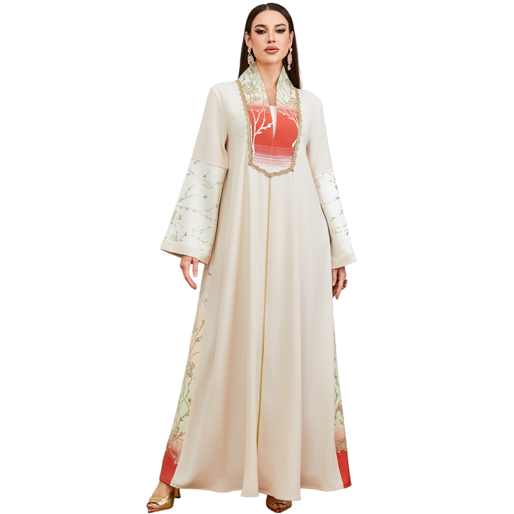 Robes musulmanes pour femmes, robe de fête Eid, abaya, robe de Ramadan, vestidos, jalabiya, broderie, robe longue islamique arabe, abayas du Maroc, abayas de Dubaï, kaftan