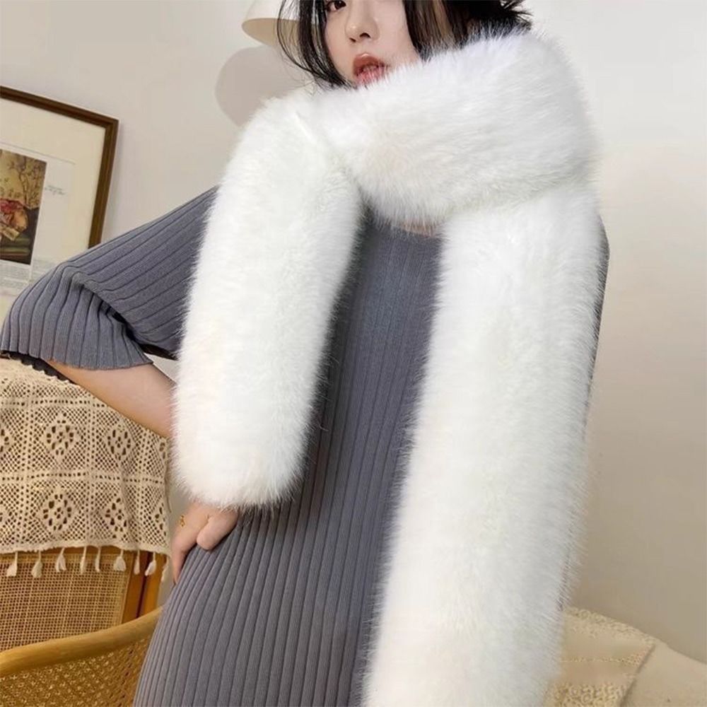 Décor de fourrure 6 couleurs 180cm fausse fourrure longue écharpe épaisse moelleux peluche luxe enveloppes châle Vintage dames foulards fête