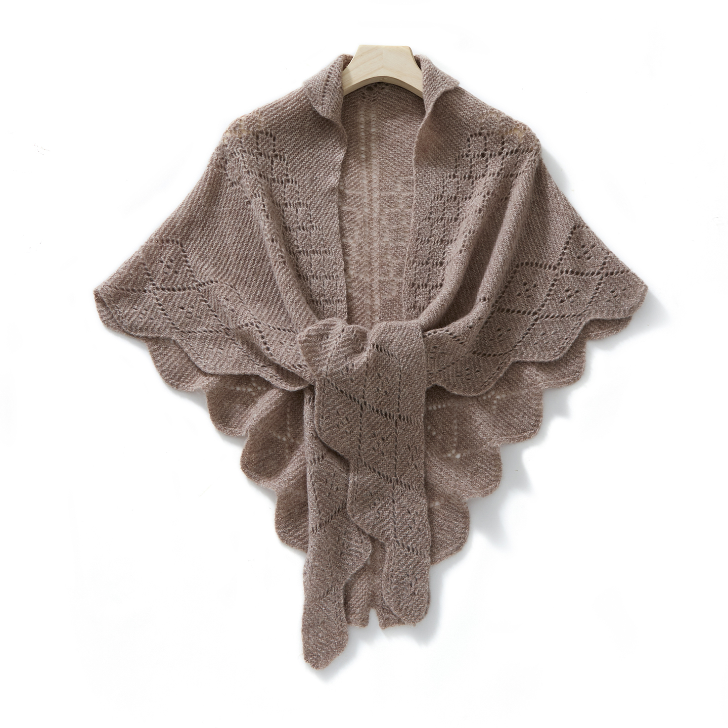 Châle de trajet polyvalent pour femmes, Chic, automne hiver, 100% laine mérinos, minimaliste, robuste, tricot creux, doux, thermique, couleur unie