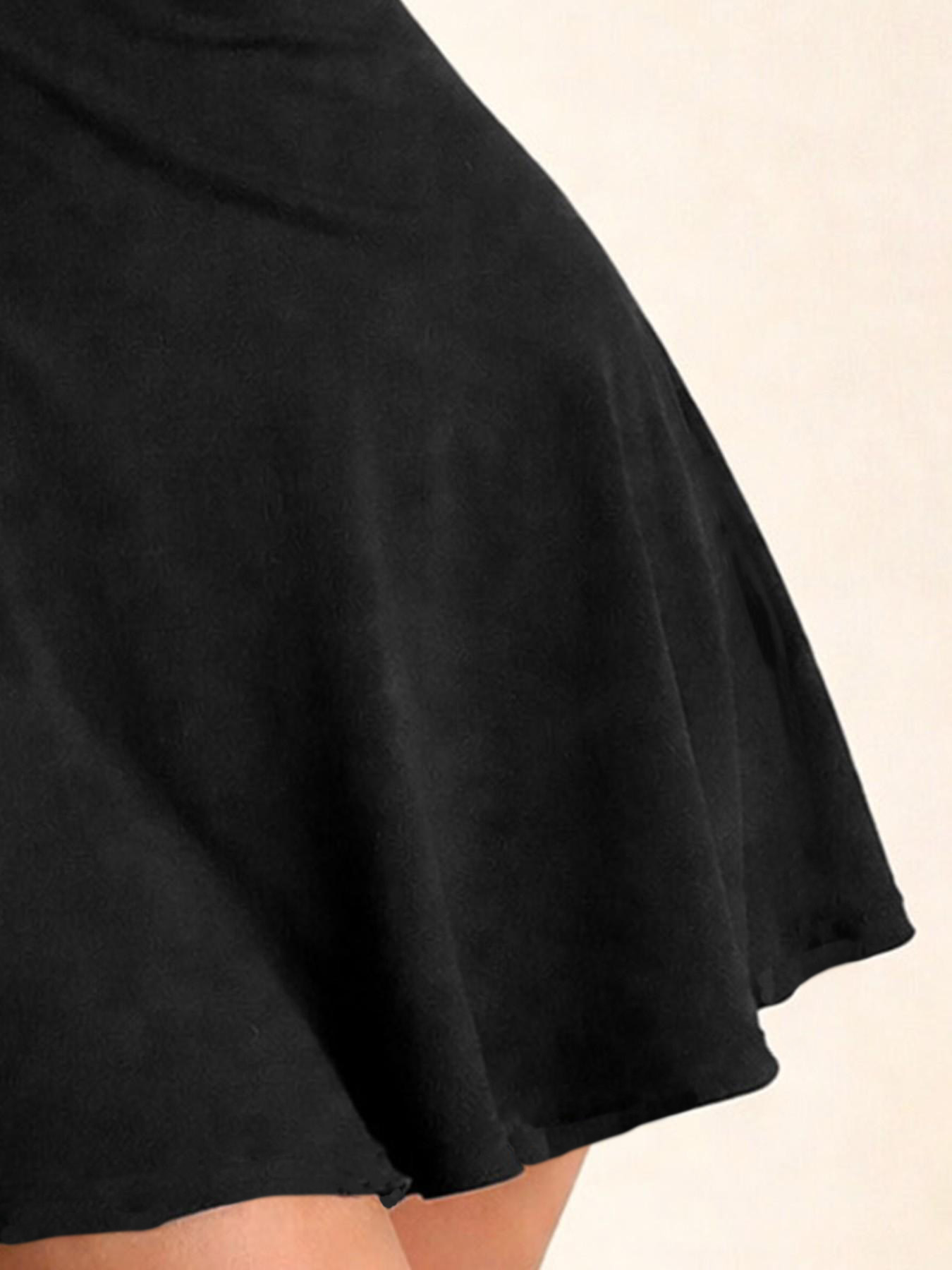 Robe midi ample pour femme, couleur unie, ourlet ondulé, tissu doux et confortable, imprimé léopard, été, tenue décontractée