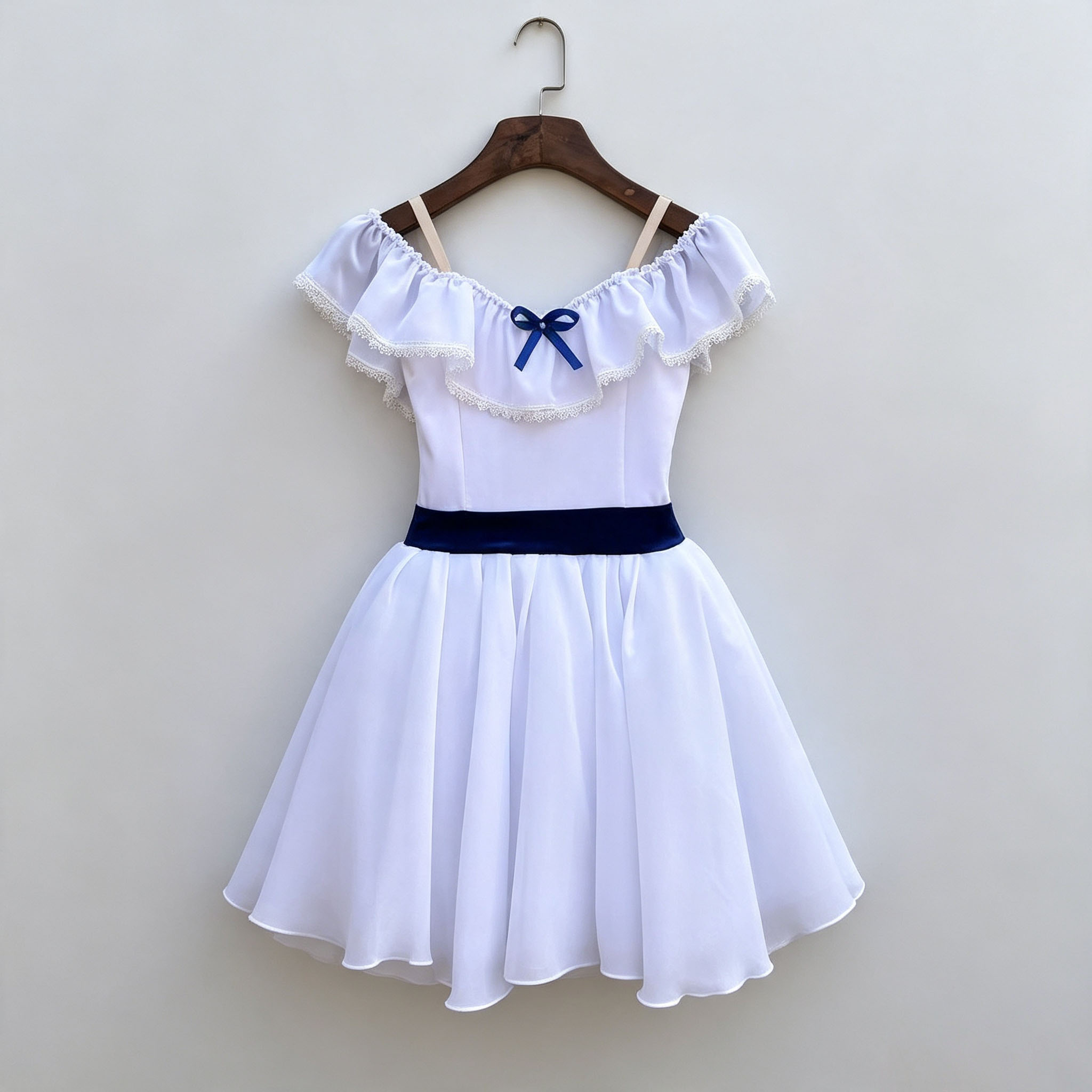 Robe de ballet tutu lyrique professionnelle en gaze avec nœud et patchwork de dentelle, robe de soirée pour ballerine, costumes de danse pour enfants