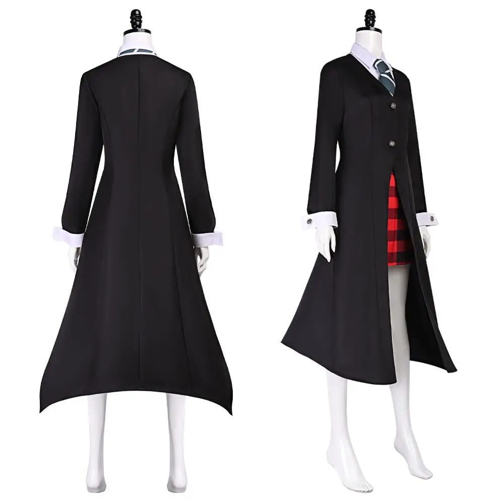 Costume de cosplay Maka Albarn, anime Soul Eater, pour femmes adultes, comprenant jupe, gants et uniforme, tenue de jeu de rôle pour fête d'Halloween.