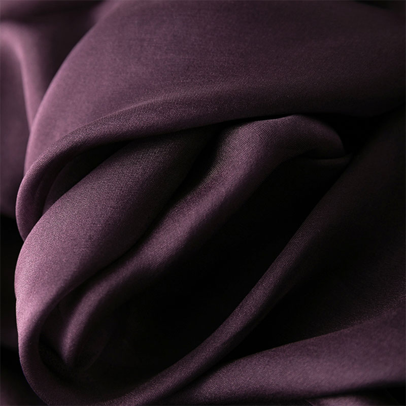 Femmes jupe en soie 100% soie de mûrier violet avec Double doublure été plage taille élastique vacances jupes bureau dame fête MM795