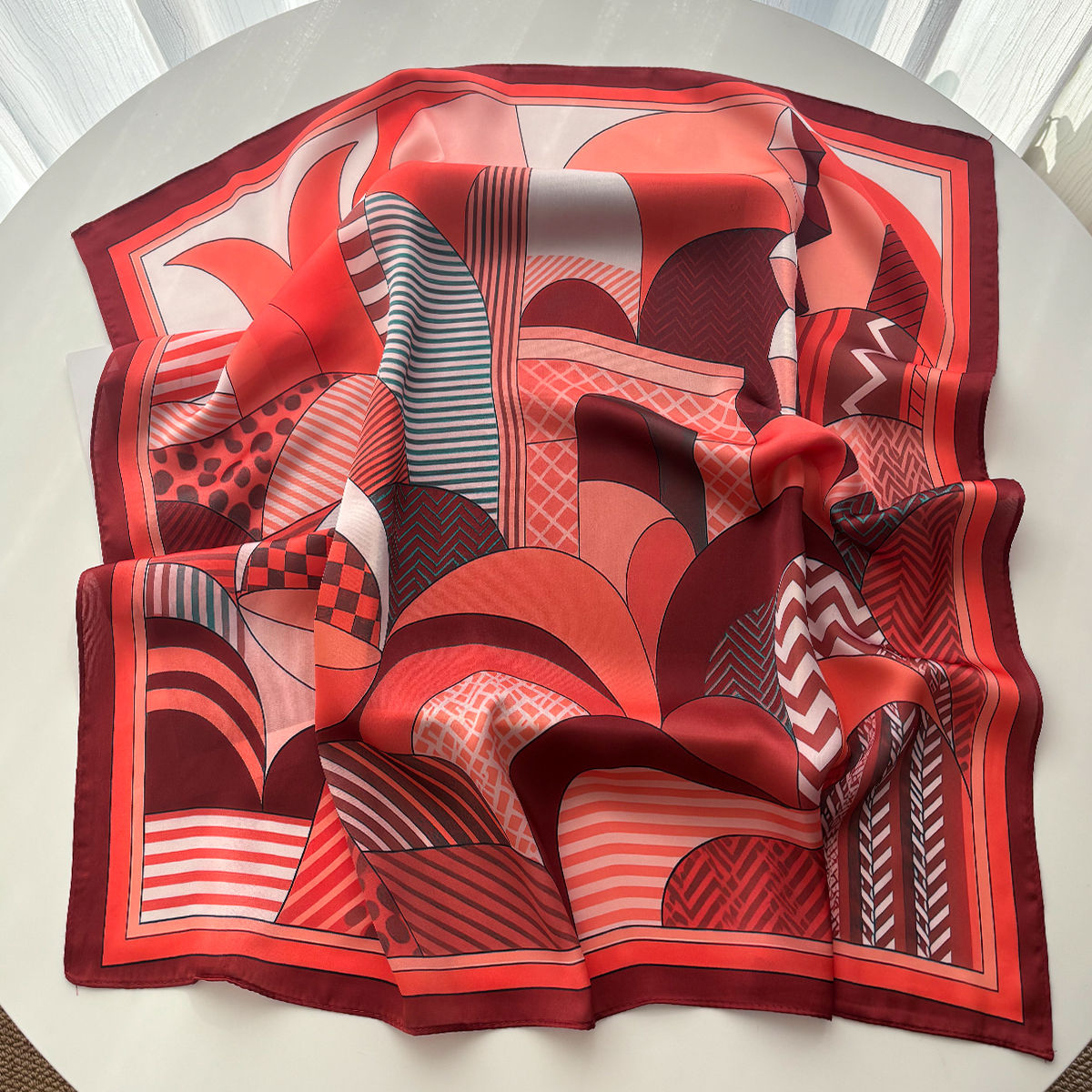Foulard carré en soie imprimé Imitation pour femmes, Bandana, châle pour dames, bandeau pour cheveux, cravates, 2026