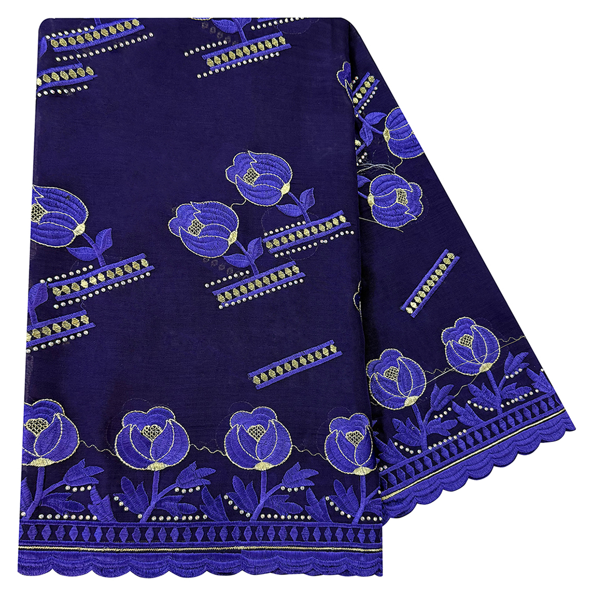 100% coton tissu rayonne fil de coton écharpe brodée dubaï Excellent Style femmes africaines Hijab musulman écharpe de haute qualité