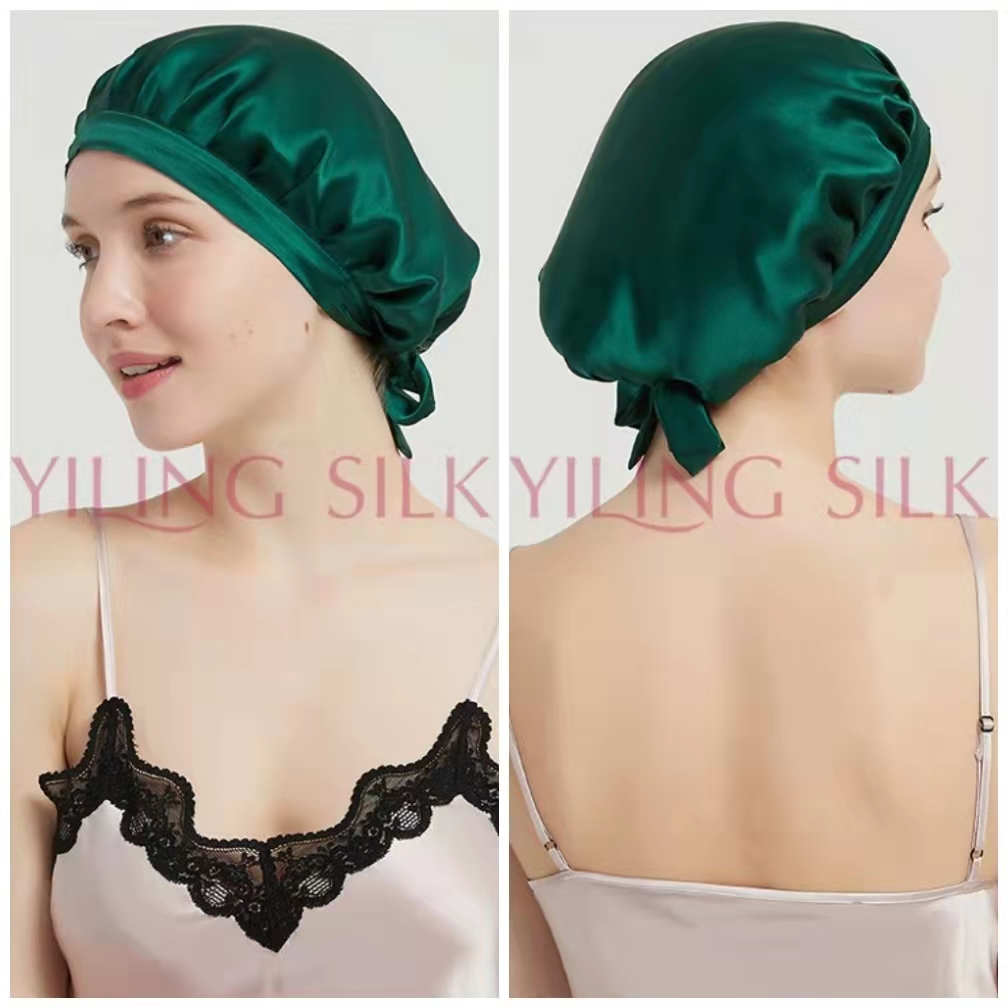 Bonnets en soie Pure pour femmes, Bonnet de couchage de styliste, 19 mamans, en soie de mûrier, Turban, chapeaux de luxe, en soie naturelle, casquette de nuit