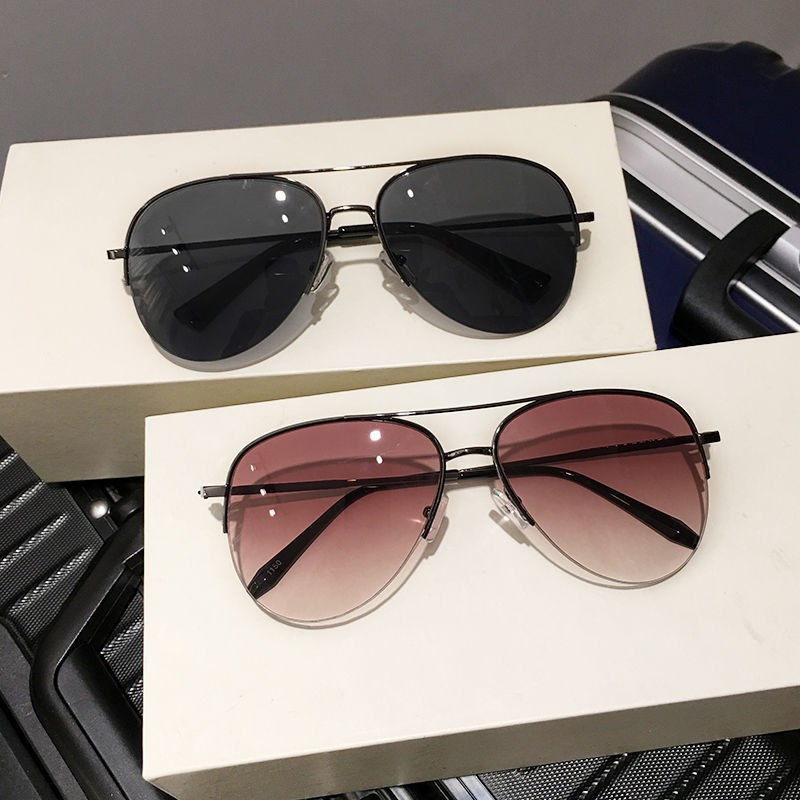 Nouvelles Lunettes de Soleil Aviateur Vintage pour Hommes et Femmes, Lunettes Circulaires de Marque pour Hommes et Femmes