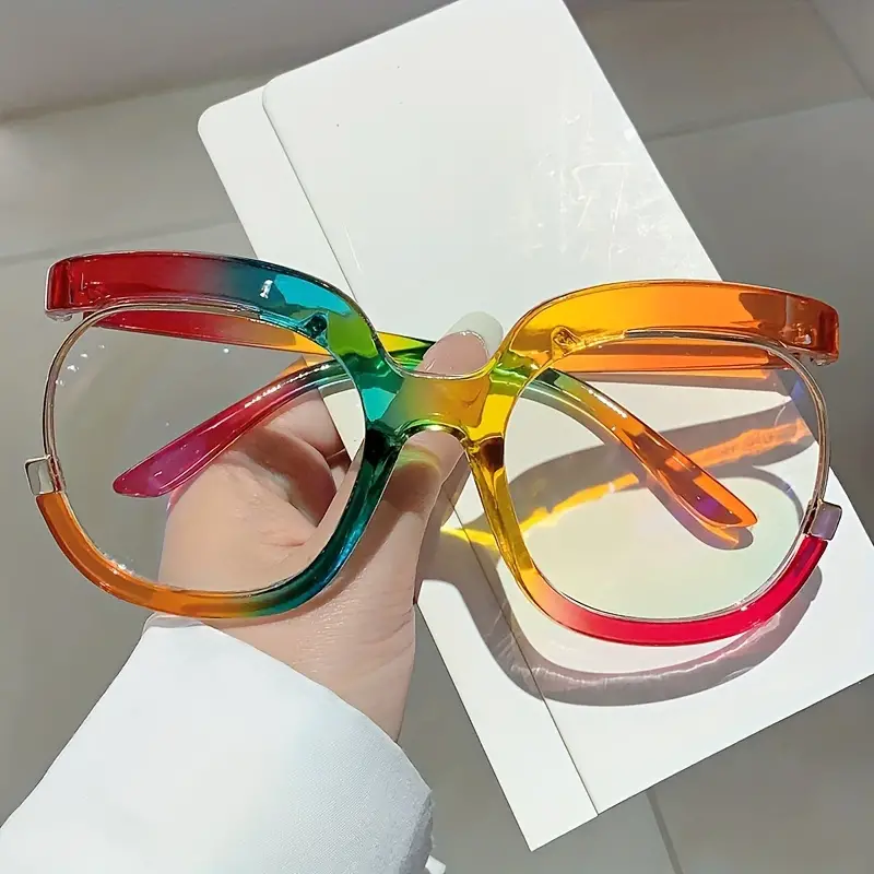 Lunettes à monture en forme de hibou pour femmes, verres transparents tendance
