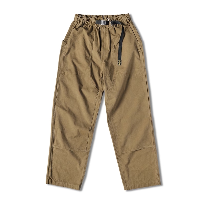 Pantalon d'escalade en toile à double genou pour homme, pantalon de randonnée cargo en plein air, non stock