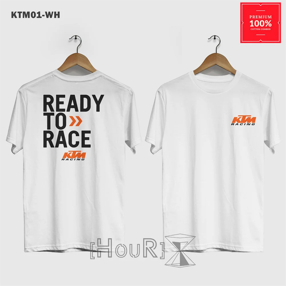 T-shirt à manches courtes pour homme KTM Ready To Race, décontracté, respirant, pour les passionnés de moto, avec logo KTM Racing