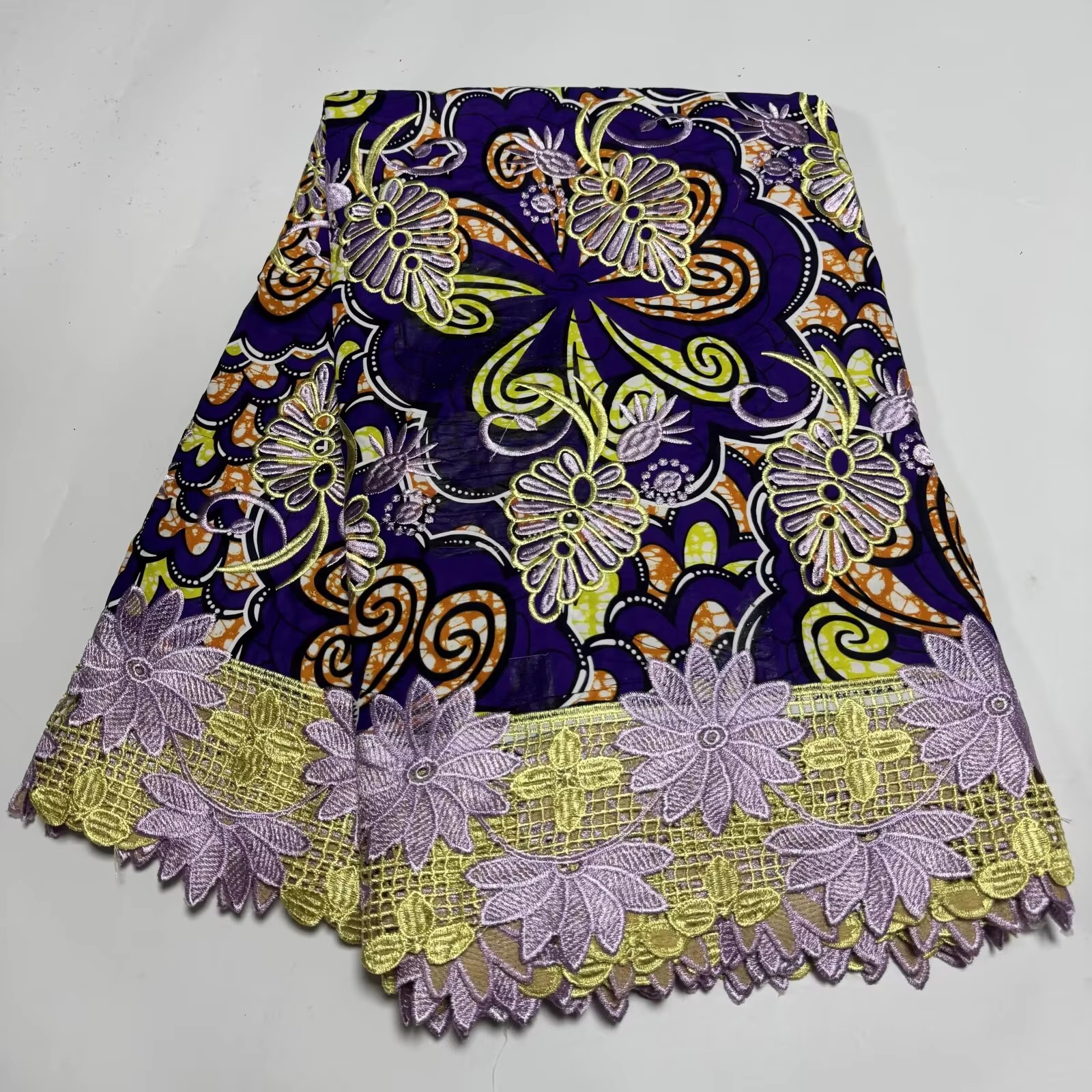 Cire dentelle française dentelle Guipure cire tissu imprimé broderie africaine cire dentelle coton Ankara pour les femmes robe 6 Yards