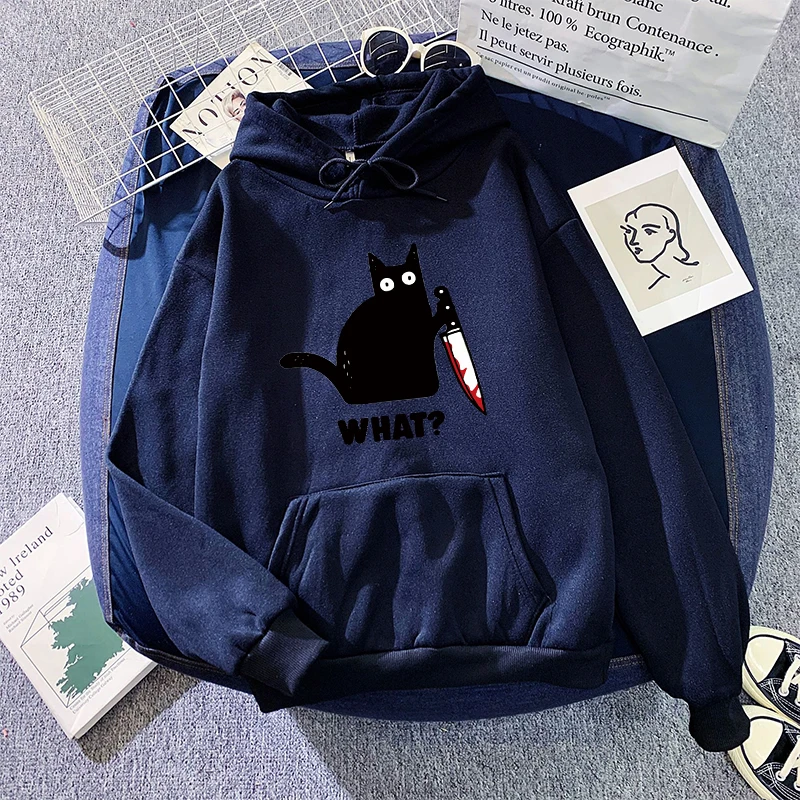 Sweat à capuche imprimé chat mignon pour femme, pull à manches longues, confortable et décontracté, pour la maison et l'extérieur, offre spéciale, 2025, automne