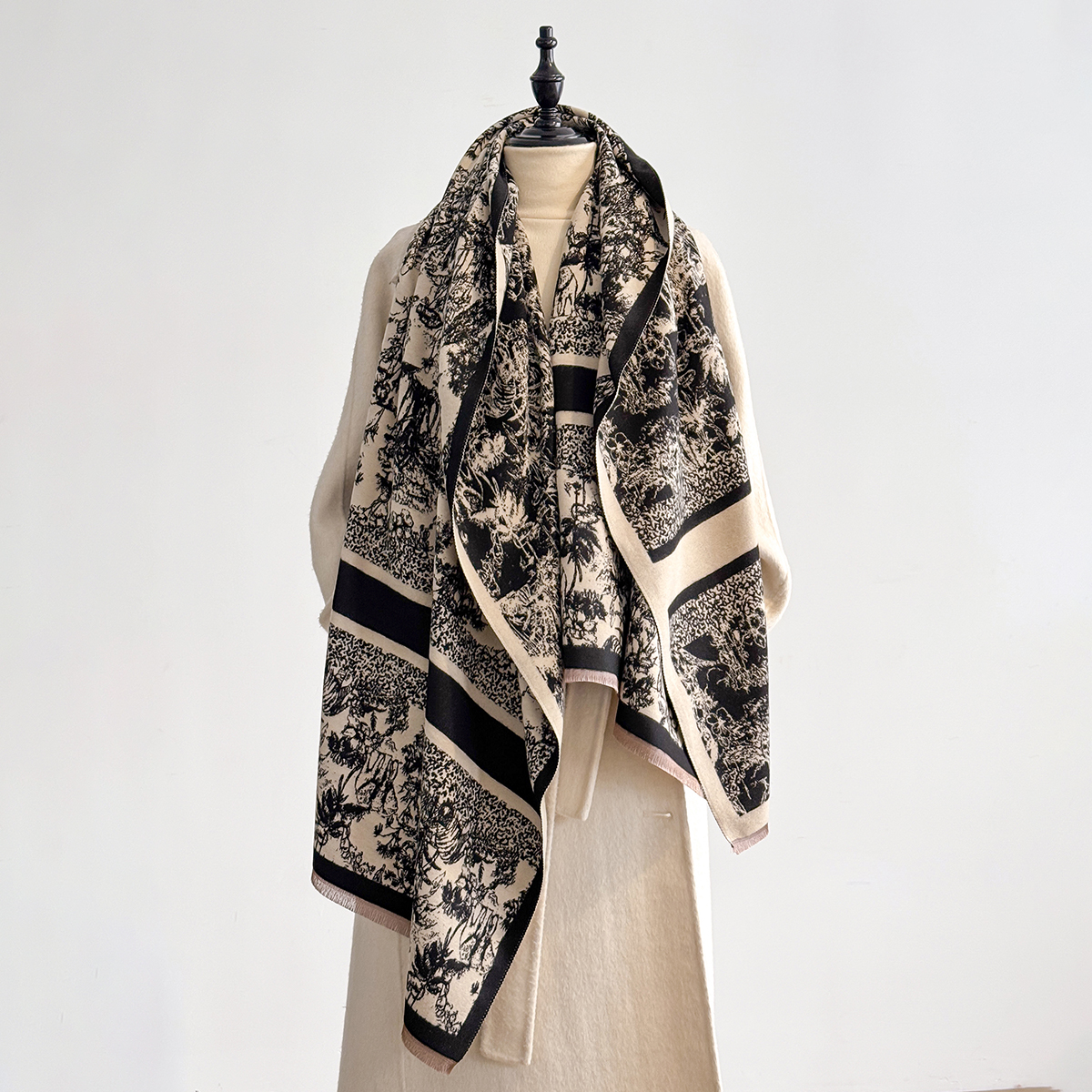 Luxe hiver cachemire écharpe femmes 2025 Design chaud Pashmina couverture Poncho foulards femme châle enveloppes épais Foulard Bufanda