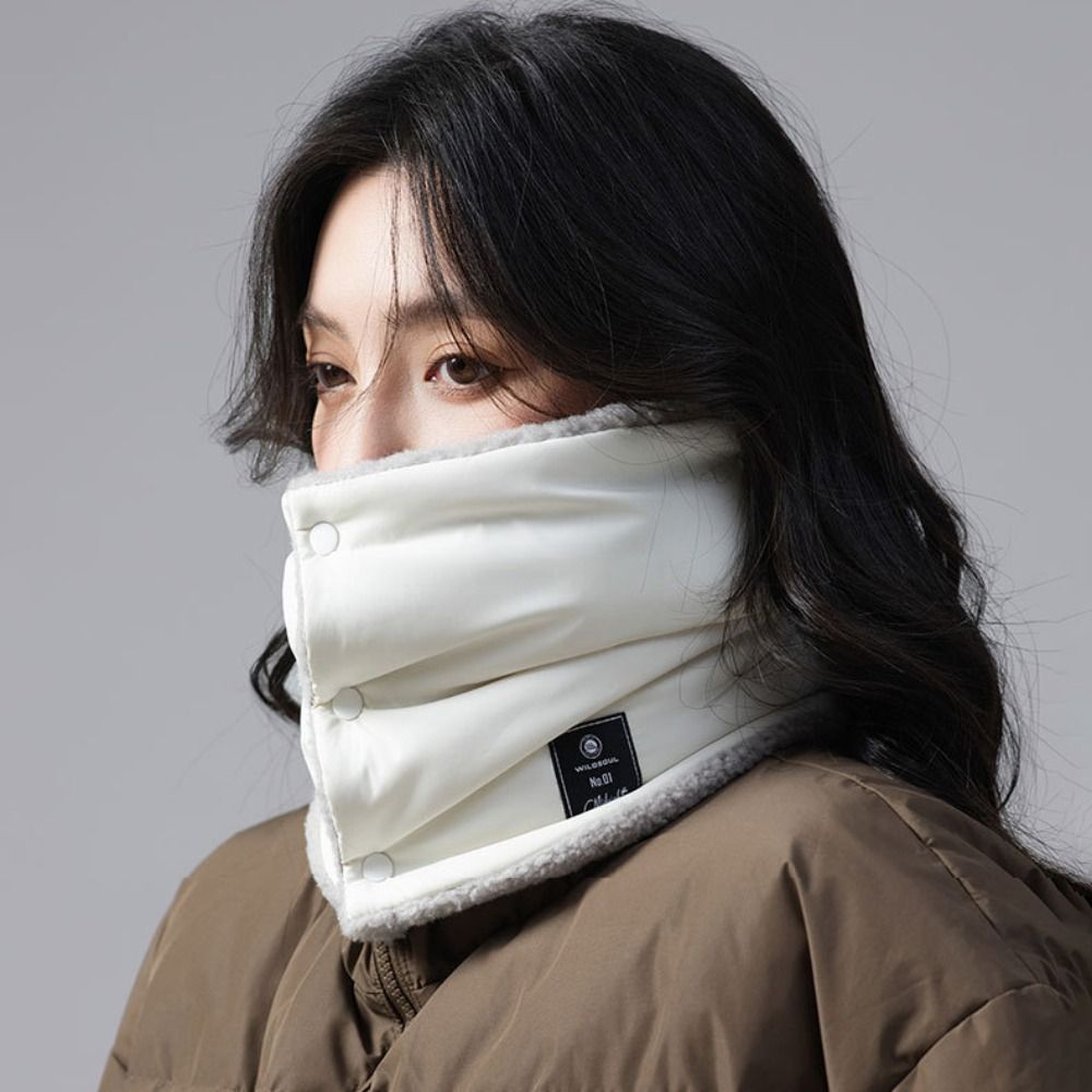 Cache-cou polyvalent en coton matelassé, écharpe thermique épaisse pour l'hiver, garde le cou au chaud, pour hommes et femmes, pour activités de plein air.