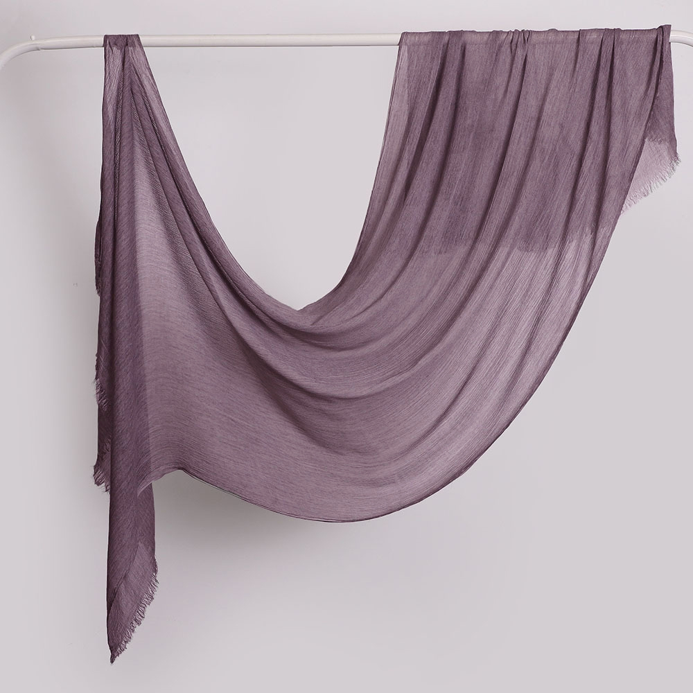 Nouveau Hijab en Rayonne Texturée Légère, Foulard Crêpé en Viscose pour Femmes Musulmanes, Châle, Bandeau, Turban Islamique, Voile