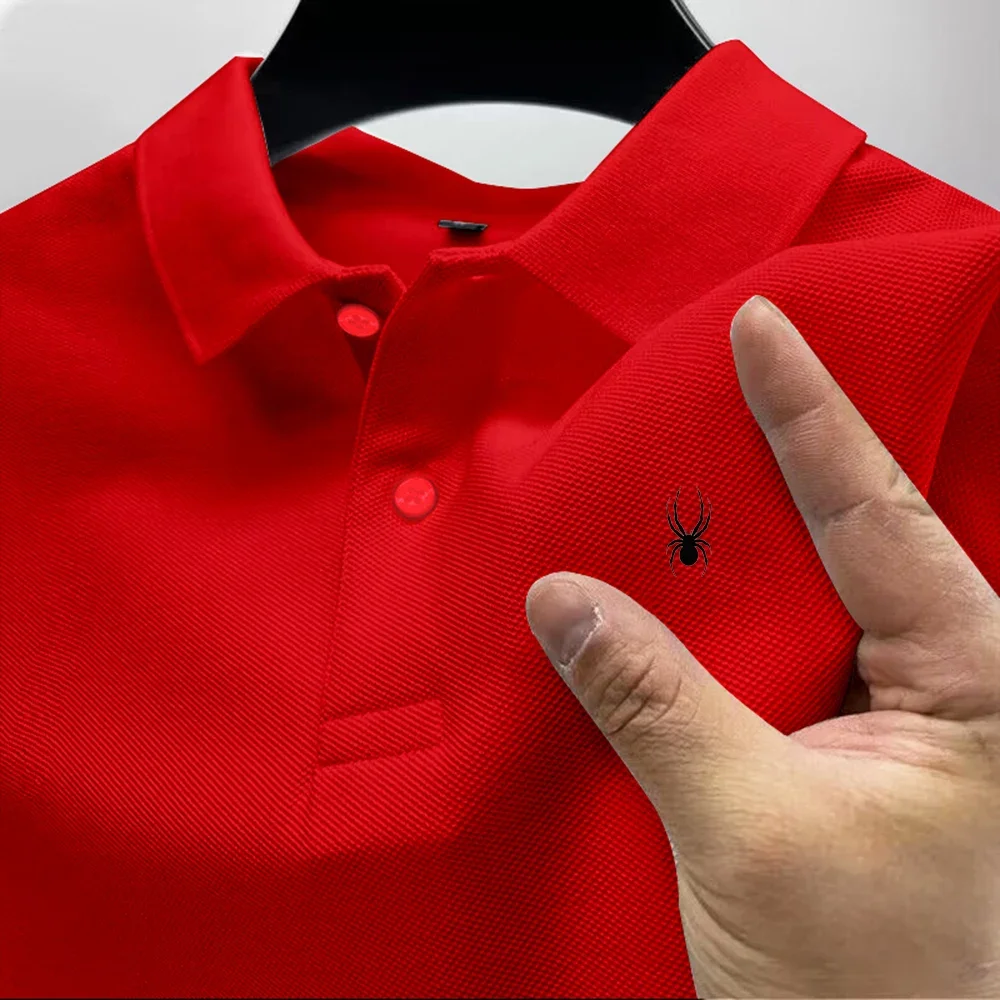Chemise Homme Modèle 2026 à Imprimé Multicolore, Manches Courtes, Col Décontracté, Polyvalente pour les Affaires, Nouveauté d'Été