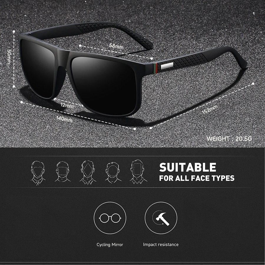 Lunettes de soleil carrées rétro de luxe pour hommes et femmes, lunettes de soleil de mode pour la conduite et la pêche, lunettes de soleil de marque pour homme