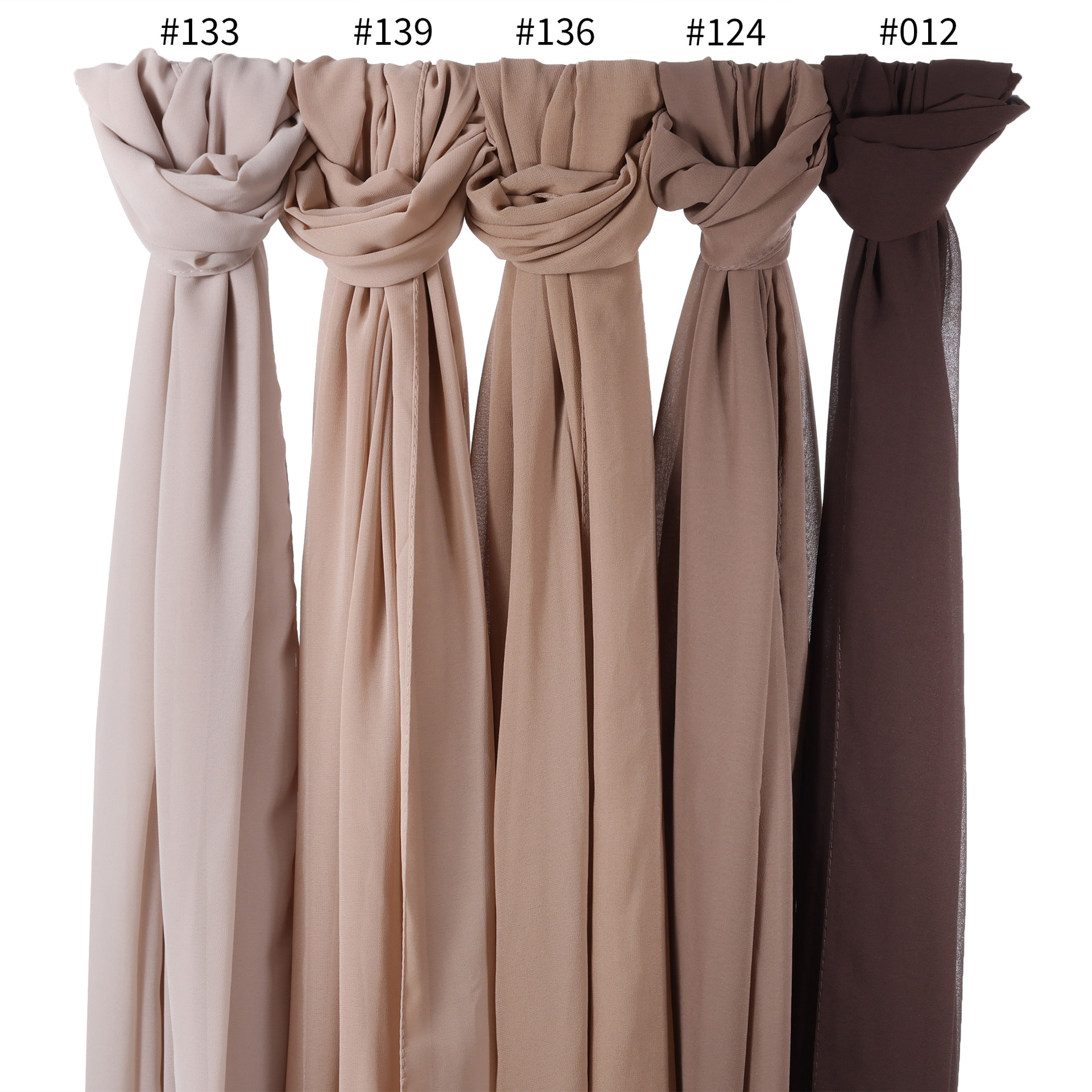 Écharpe longue en mousseline de soie pour femmes, foulard de haute qualité, coupe-vent, résistant au sable, châle quatre saisons, nouvelle collection