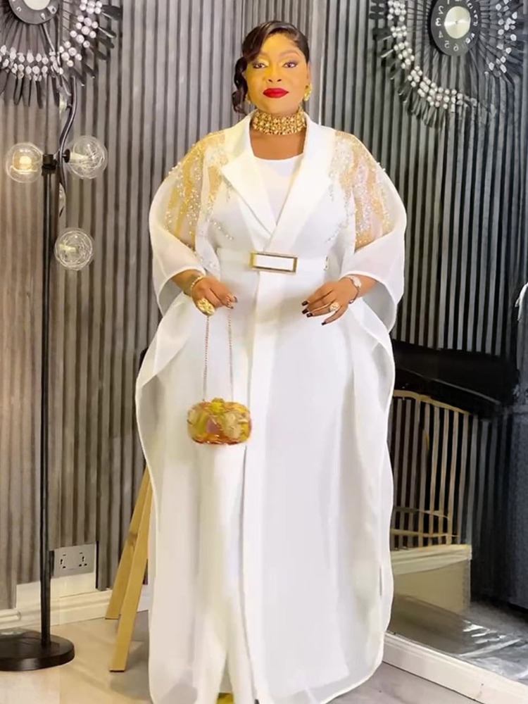 Robes traditionnelles pour femmes, ensemble de 2 pièces Dashiki africain turc, vêtements Kaftan Dubaï, Abayas musulmanes, robes de soirée pour mariage