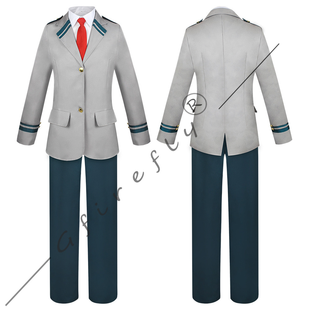Costume de Cosplay Anime My Hero Academia Ochaco Uraraka Izuku Midoriya, le même Style d'uniformes scolaires pour hommes et femmes
