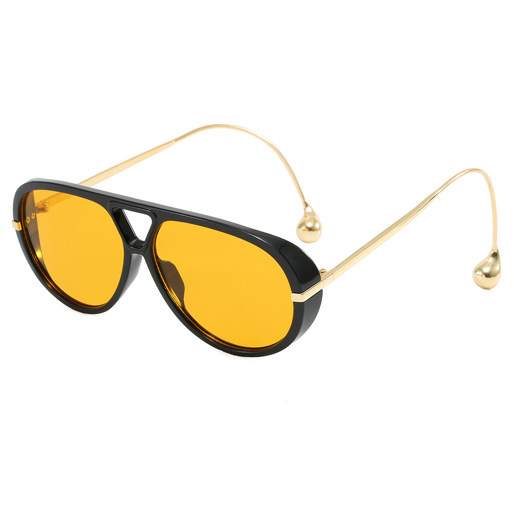 Marque de luxe concepteur surdimensionné pilote lunettes de soleil femmes pour hommes 2025 populaire Vintage lunettes de soleil Punk Double pont