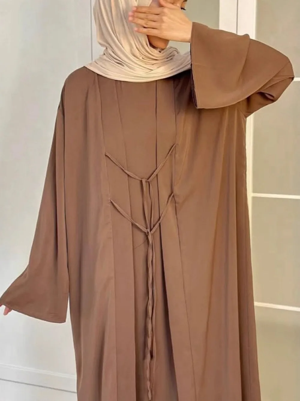 Eid femmes Robe musulmane Abaya Robe 2 pièces ensemble Satin robes Largos fête Caftan Jalabiya Ramadan dubaï caftan longue Robe 2025