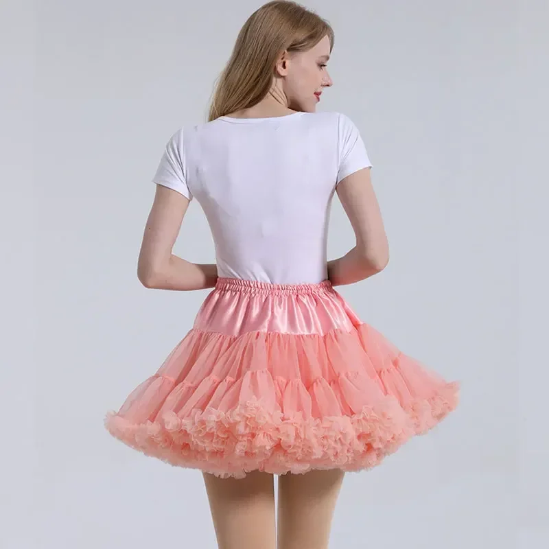 ARBXD Jupe Tutu pour Femme, en Tulle Uni et Volumineux, Style Princesse, Jupe de Ballet, Robe de Performance pour Fête, Vêtements pour Femme