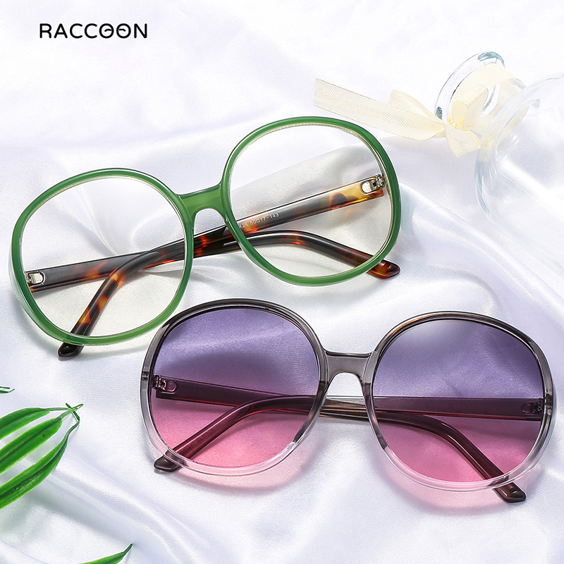 Lunettes de soleil à monture ronde femmes rétro marque Designer marron noir surdimensionné dame lunettes de soleil Vintage mode en plein air conduite nuances homme luxe