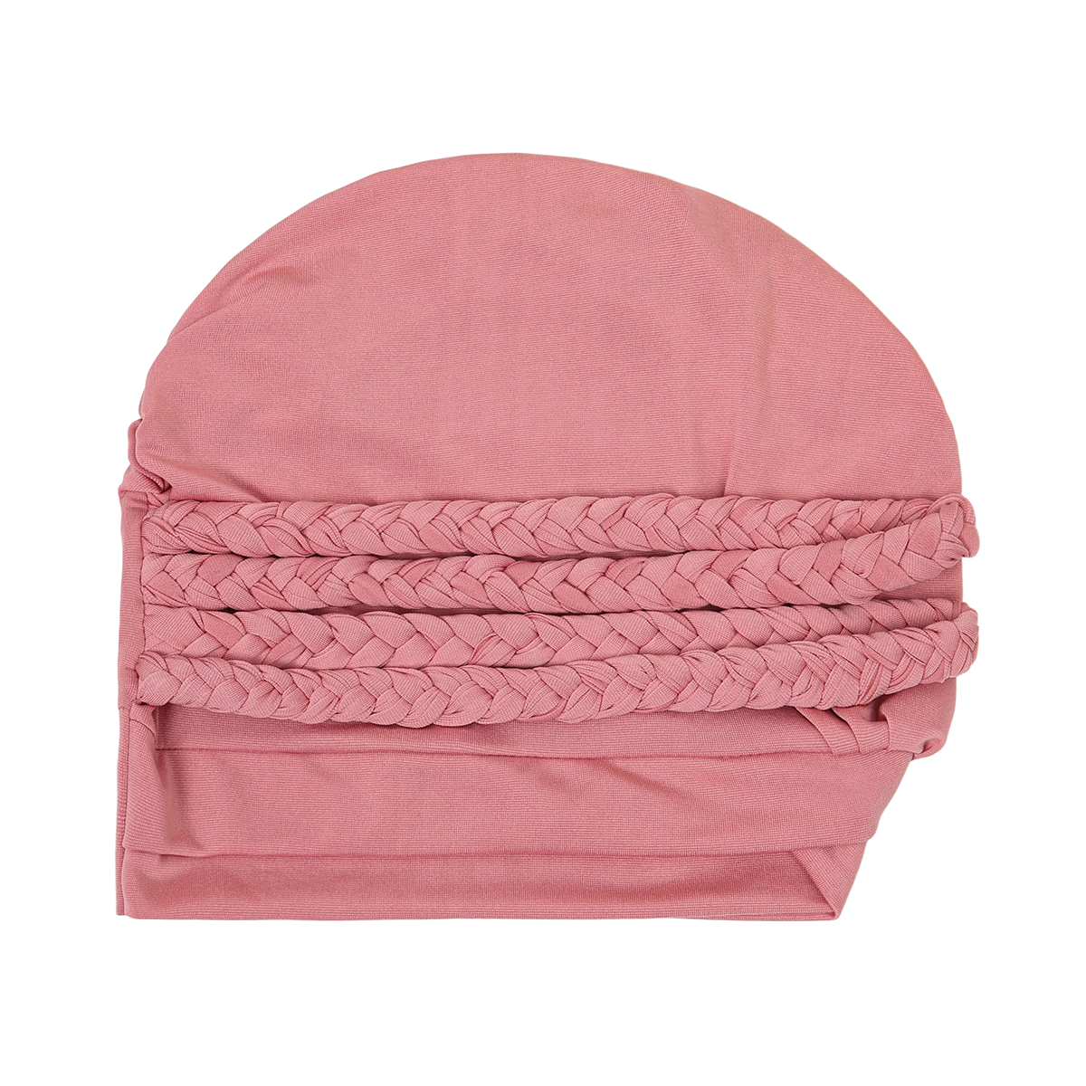 Nouveau Turban Musulman Tressé 2026 – Bonnet Hijab Uni pour Femme, Foulard Chimio Islamique, Voile de Tête pour Dames, Couvre-chef Hijab